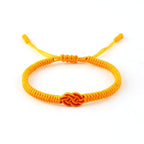 National Style Lucky Red String Bracelet Handmade Braided Knot Charm Bracelets For Women Men Red Bracelet Protection Red Cord Bracelet Adjustable Braided Knot Bracelet