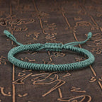 National Style Lucky Red String Bracelet Handmade Braided Knot Charm Bracelets For Women Men Red Bracelet Protection Red Cord Bracelet Adjustable Braided Knot Bracelet