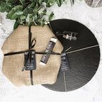 Slate Round 14 Inch Cheese Board - Natural Edge Serving Platter BandsCo Straps
