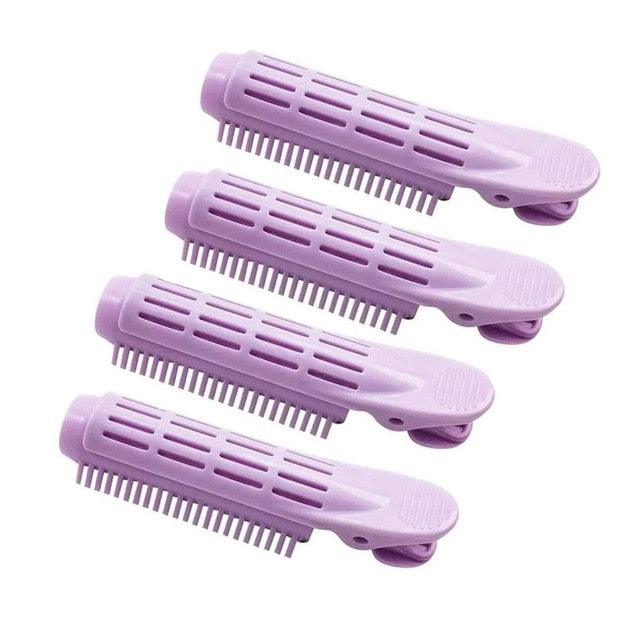Natural Fluffy Hair Clip Curly Hair Plastic Hair Root Fluffy Clip Bangs Hair Styling Clip Candy Color Hairpins Curly Hair Styling Tool Hair Rollers Small And Easy to Carry Hair Accessories