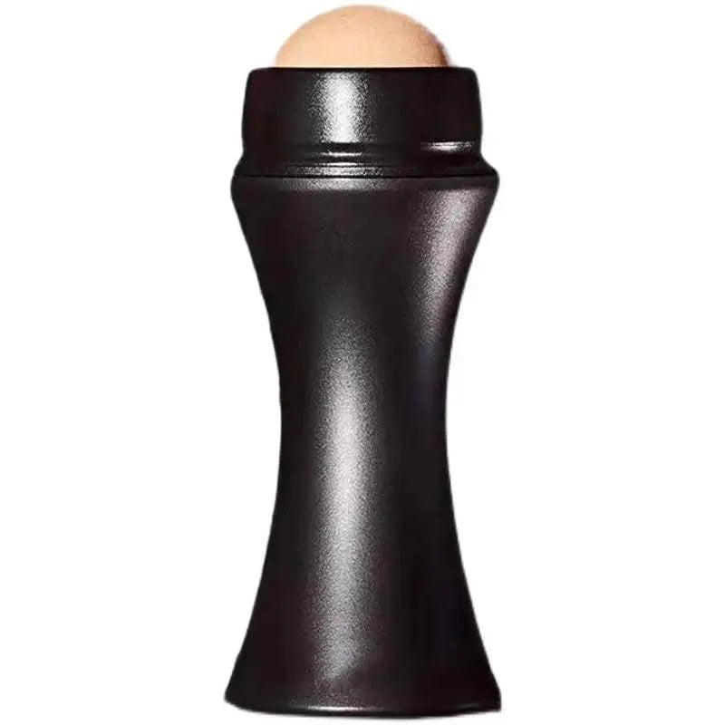 Natural Reusable Oil Resistant Facial Tool Roller Oil Control Rolling Stone Women Makeup Face Skin Care Tool Facial Cleaning Oil Absorption Roller On Ball Suitable for Traveling At Home Or Going Conduct For Facial Massage Stevvex