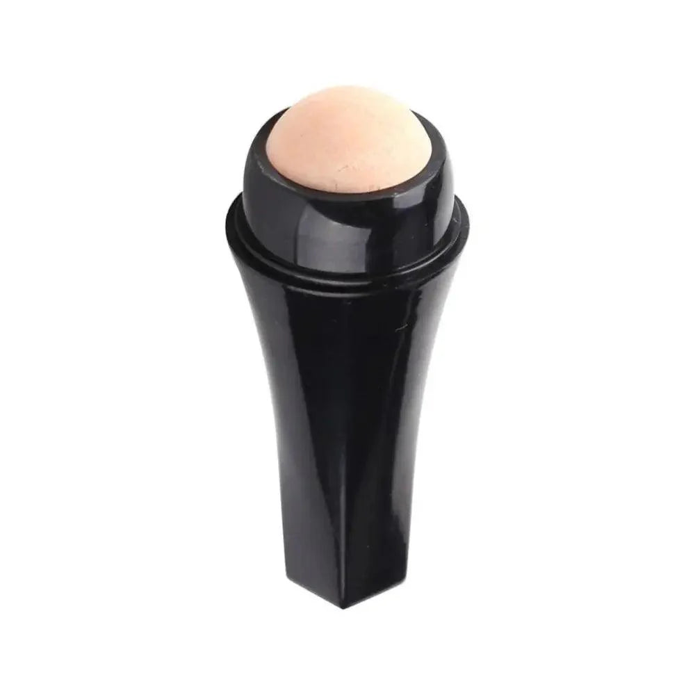 Natural Reusable Oil Resistant Facial Tool Roller Oil Control Rolling Stone Women Makeup Face Skin Care Tool Facial Cleaning Oil Absorption Roller On Ball Suitable for Traveling At Home Or Going Conduct For Facial Massage Stevvex