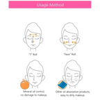 Natural Reusable Oil Resistant Facial Tool Roller Oil Control Rolling Stone Women Makeup Face Skin Care Tool Facial Cleaning Oil Absorption Roller On Ball Suitable for Traveling At Home Or Going Conduct For Facial Massage Stevvex