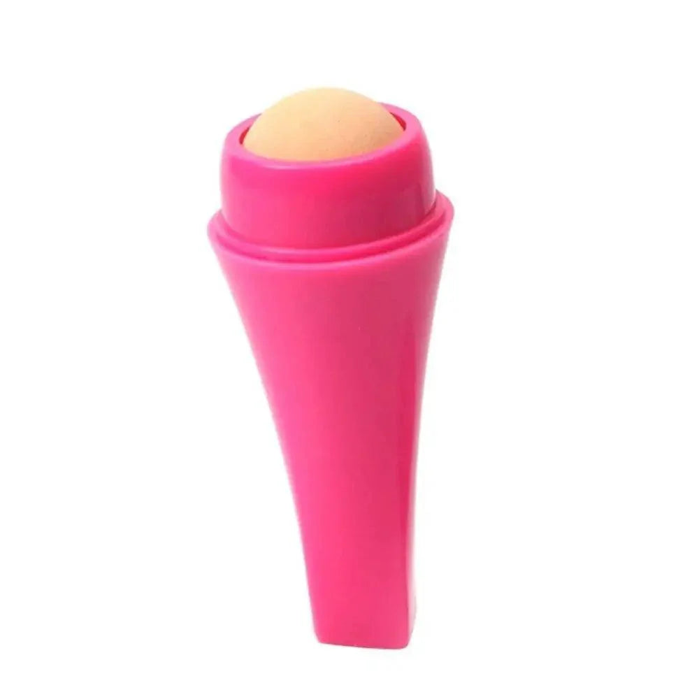 Natural Reusable Oil Resistant Facial Tool Roller Oil Control Rolling Stone Women Makeup Face Skin Care Tool Facial Cleaning Oil Absorption Roller On Ball Suitable for Traveling At Home Or Going Conduct For Facial Massage Stevvex