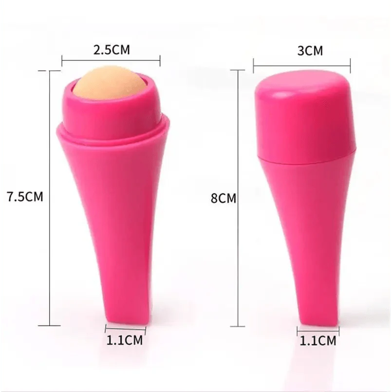Natural Reusable Oil Resistant Facial Tool Roller Oil Control Rolling Stone Women Makeup Face Skin Care Tool Facial Cleaning Oil Absorption Roller On Ball Suitable for Traveling At Home Or Going Conduct For Facial Massage Stevvex
