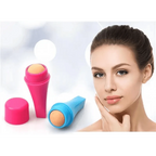 Natural Reusable Oil Resistant Facial Tool Roller Oil Control Rolling Stone Women Makeup Face Skin Care Tool Facial Cleaning Oil Absorption Roller On Ball Suitable for Traveling At Home Or Going Conduct For Facial Massage Stevvex