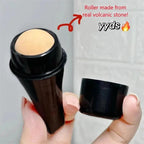 Natural Reusable Oil Resistant Facial Tool Roller Oil Control Rolling Stone Women Makeup Face Skin Care Tool Facial Cleaning Oil Absorption Roller On Ball Suitable for Traveling At Home Or Going Conduct For Facial Massage Stevvex
