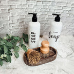Natural Sisal Dish And Pot Scrub Brush All Natural Beech Wood Ergonomic Handle BandsCo Straps