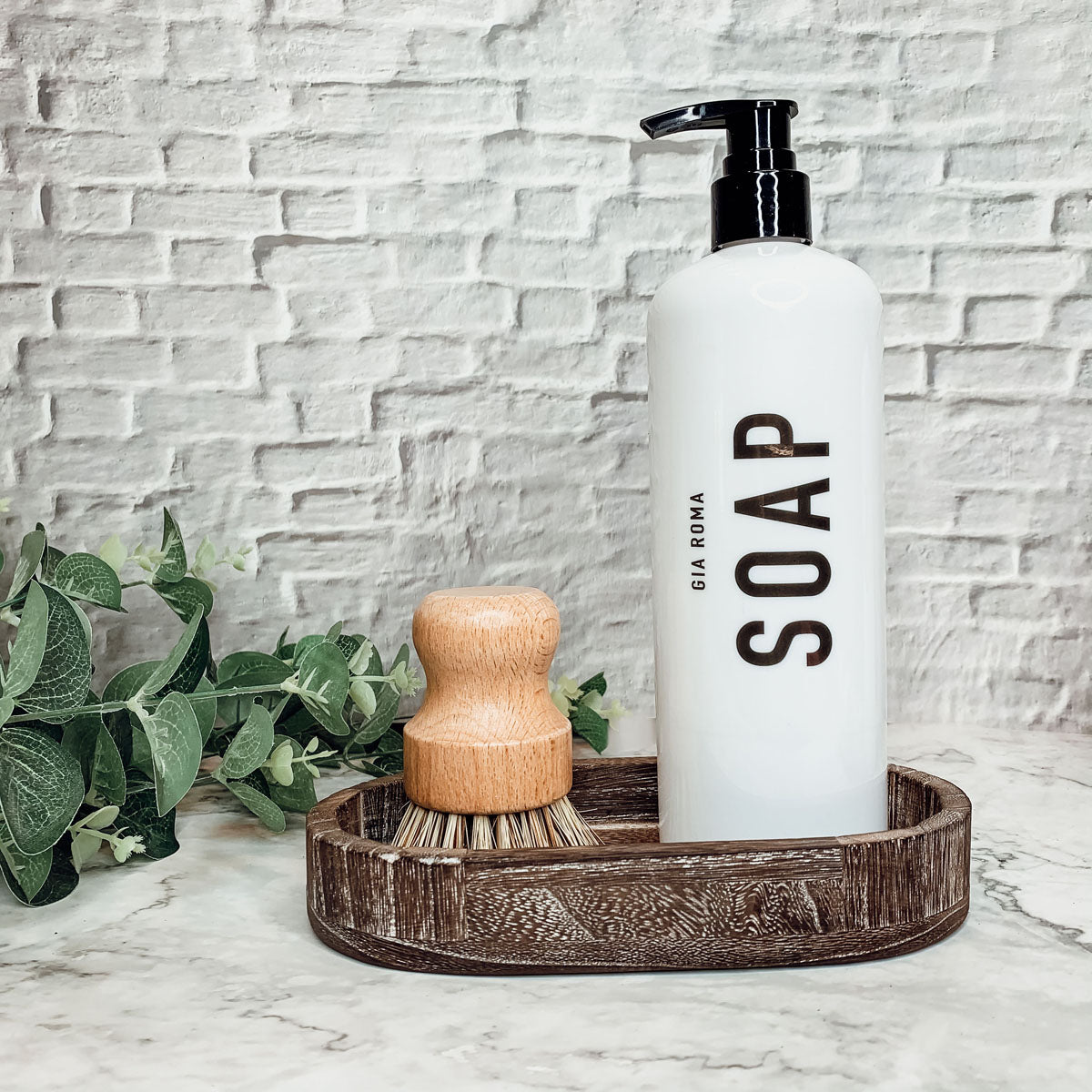 Natural Sisal Dish And Pot Scrub Brush All Natural Beech Wood Ergonomic Handle BandsCo Straps