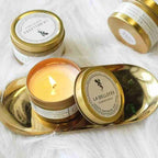 Natural Soy Wax Scented Tin Candle Aromatherapy Candles Scented Candles Gift Set for Women Soy Candle Portable Travel Tin Candles For Stress Relief Wedding Gift Festival Party Home Decoration Scented Soy Candles Stevvex