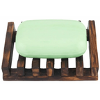 Natural Wooden Soap Dish Wood Soap Tray Holder Storage Soap Rack Plate Box Container For Bath Shower Plate Bathroom Wooden Soap Dish Soap Saver Holder Soap Tray for Bathroom Shower Rectangular Sink Drainer Hand Craft for Soap Sponges And More Stevvex