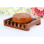 Natural Wooden Soap Dish Wood Soap Tray Holder Storage Soap Rack Plate Box Container For Bath Shower Plate Bathroom Wooden Soap Dish Soap Saver Holder Soap Tray for Bathroom Shower Rectangular Sink Drainer Hand Craft for Soap Sponges And More Stevvex