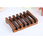 Natural Wooden Soap Dish Wood Soap Tray Holder Storage Soap Rack Plate Box Container For Bath Shower Plate Bathroom Wooden Soap Dish Soap Saver Holder Soap Tray for Bathroom Shower Rectangular Sink Drainer Hand Craft for Soap Sponges And More Stevvex