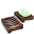 Natural Wooden Soap Dish Wood Soap Tray Holder Storage Soap Rack Plate Box Container For Bath Shower Plate Bathroom Wooden Soap Dish Soap Saver Holder Soap Tray for Bathroom Shower Rectangular Sink Drainer Hand Craft for Soap Sponges And More Stevvex