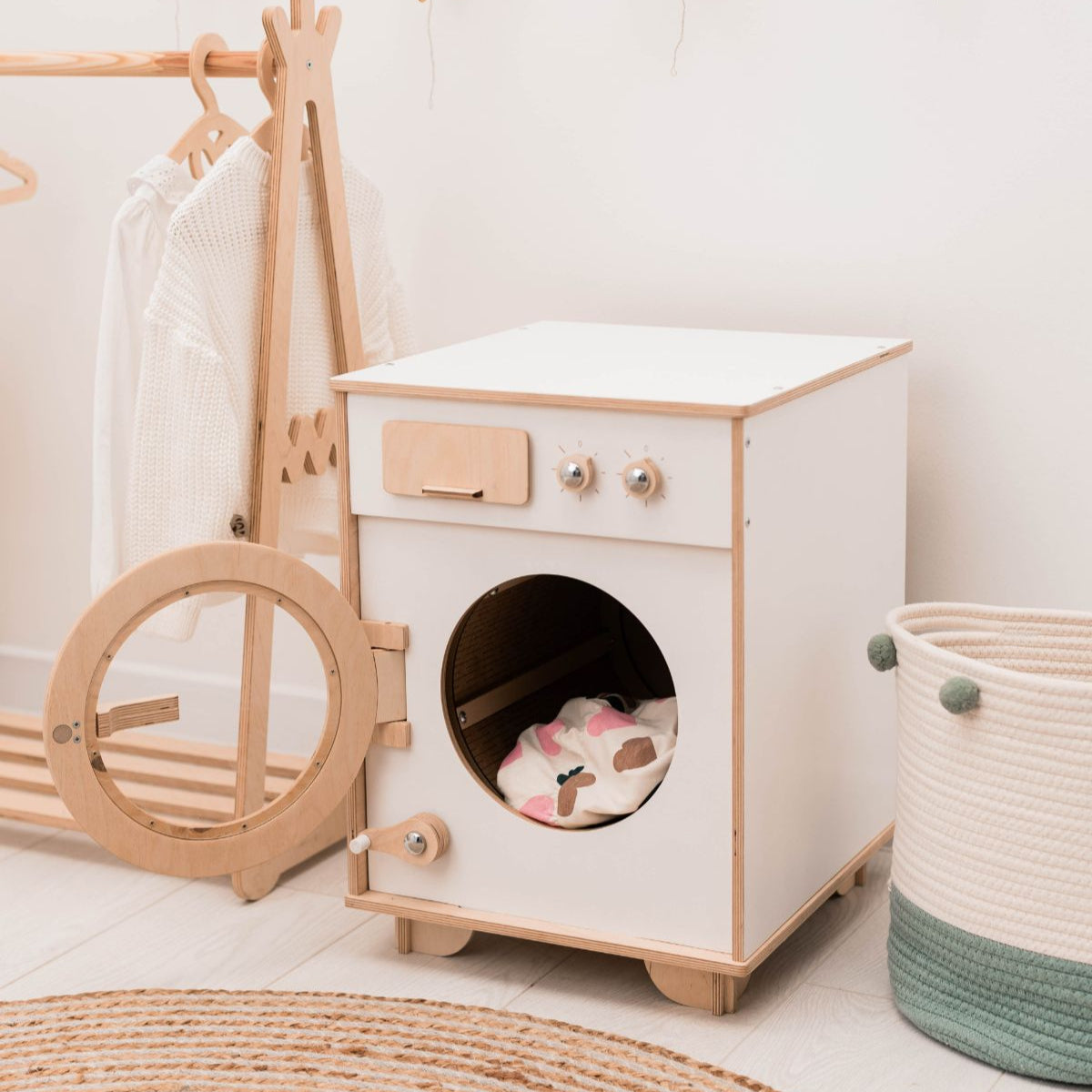 Color Wooden Toy Washing Machine - SJB-DIAMOND ELITES