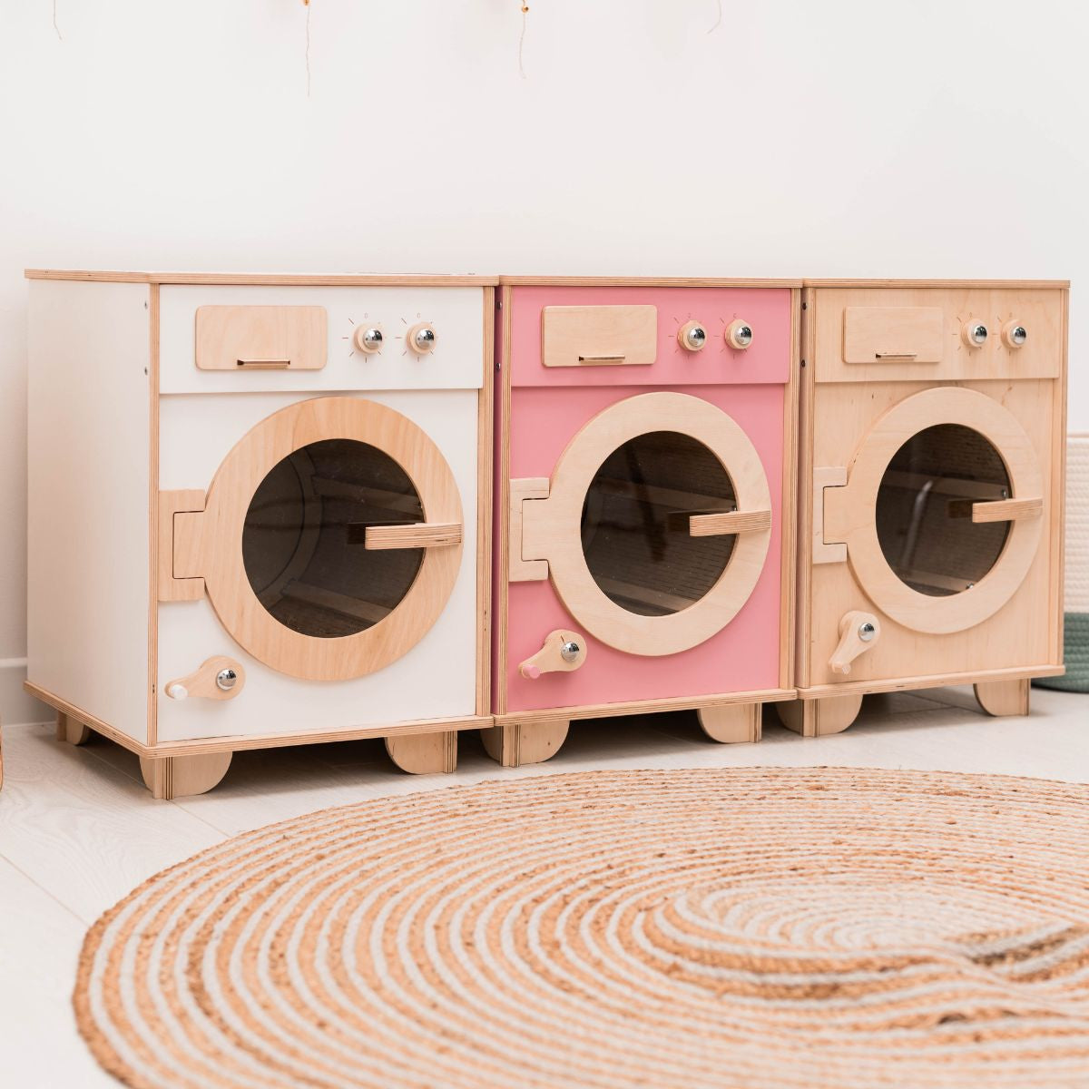 Natural Wooden Toy Washing Machine - SJB-DIAMOND ELITES