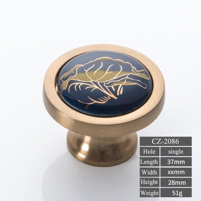 Navy Blue Ceramic Door Handles European Antique Furniture Handles Drawer Pulls Kitchen Cabinet Knobs And Handles Entry Door Handle With Door Lever For Right And Left Sided Doors Stevvex