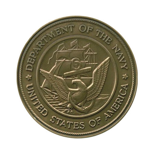 Navy Service Medallion, Brass Navy Medallion The Military Gift Store