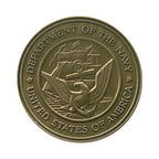 Navy Service Medallion, Brass Navy Medallion The Military Gift Store