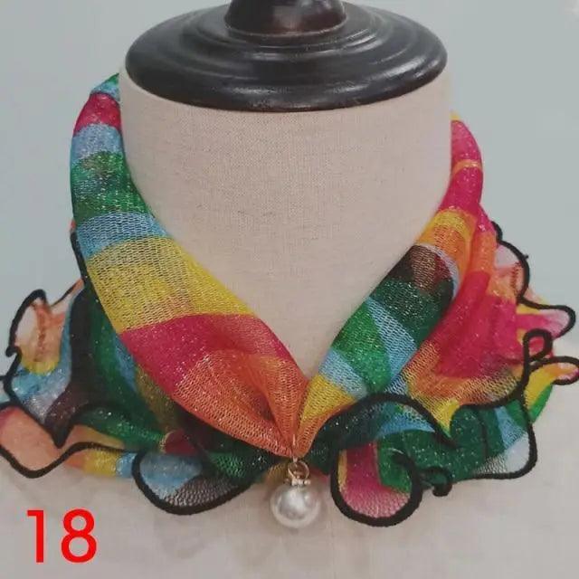 Neck Collars Fashion Scarves for Women And Girls Print Satin Silk Scarf Female Bandana Head Bib Scarfs For Ladies Stevvex