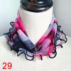 Neck Collars Fashion Scarves for Women And Girls Print Satin Silk Scarf Female Bandana Head Bib Scarfs For Ladies Stevvex