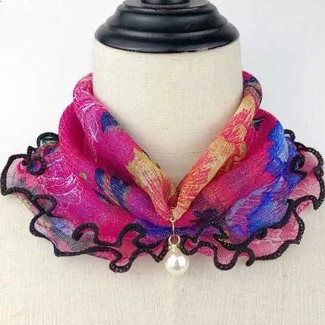 Neck Collars Fashion Scarves for Women And Girls Print Satin Silk Scarf Female Bandana Head Bib Scarfs For Ladies Stevvex
