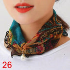 Neck Collars Fashion Scarves for Women And Girls Print Satin Silk Scarf Female Bandana Head Bib Scarfs For Ladies Stevvex
