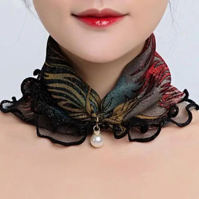 Neck Collars Fashion Scarves for Women And Girls Print Satin Silk Scarf Female Bandana Head Bib Scarfs For Ladies Stevvex