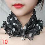 Neck Collars Fashion Scarves for Women And Girls Print Satin Silk Scarf Female Bandana Head Bib Scarfs For Ladies Stevvex