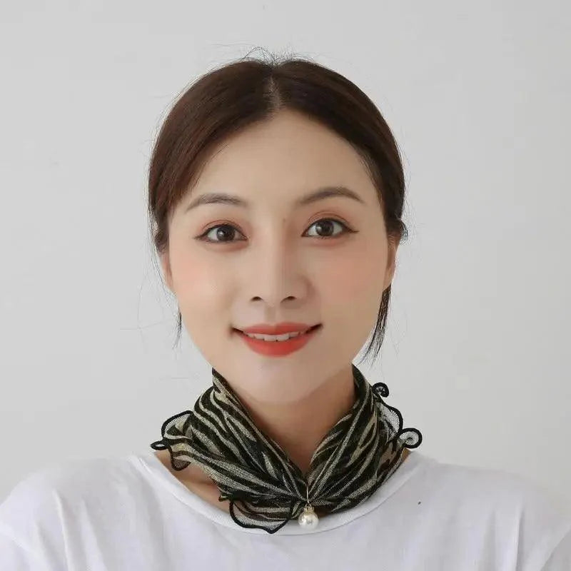 Neck Collars Fashion Scarves for Women And Girls Print Satin Silk Scarf Female Bandana Head Bib Scarfs For Ladies Stevvex