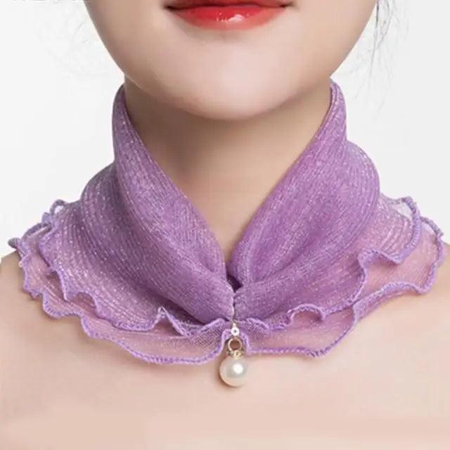 Neck Collars Fashion Scarves for Women And Girls Print Satin Silk Scarf Female Bandana Head Bib Scarfs For Ladies Stevvex