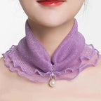Neck Collars Fashion Scarves for Women And Girls Print Satin Silk Scarf Female Bandana Head Bib Scarfs For Ladies Stevvex