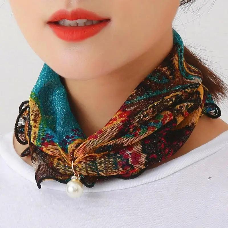 Neck Collars Fashion Scarves for Women And Girls Print Satin Silk Scarf Female Bandana Head Bib Scarfs For Ladies Stevvex