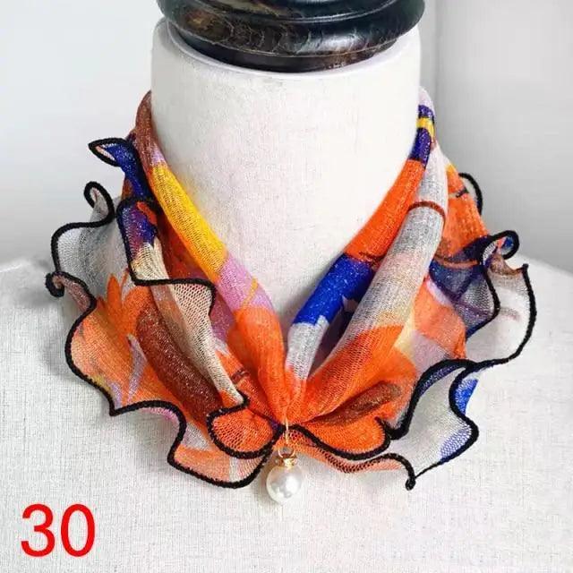 Neck Collars Fashion Scarves for Women And Girls Print Satin Silk Scarf Female Bandana Head Bib Scarfs For Ladies Stevvex
