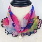 Neck Collars Fashion Scarves for Women And Girls Print Satin Silk Scarf Female Bandana Head Bib Scarfs For Ladies Stevvex