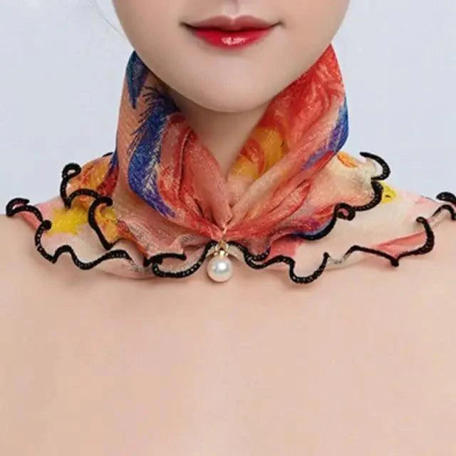 Neck Collars Fashion Scarves for Women And Girls Print Satin Silk Scarf Female Bandana Head Bib Scarfs For Ladies Stevvex