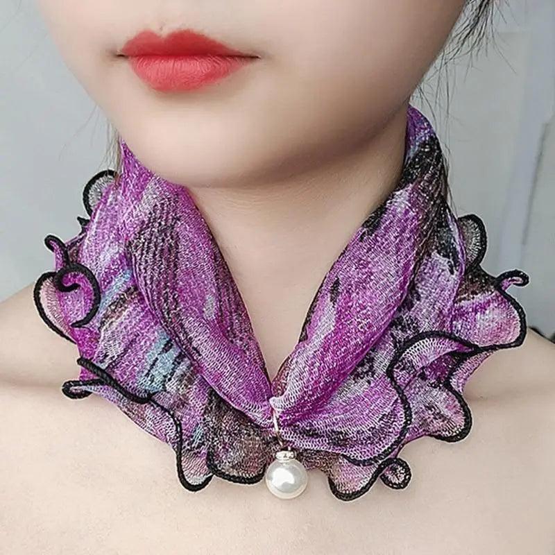 Neck Collars Fashion Scarves for Women And Girls Print Satin Silk Scarf Female Bandana Head Bib Scarfs For Ladies Stevvex