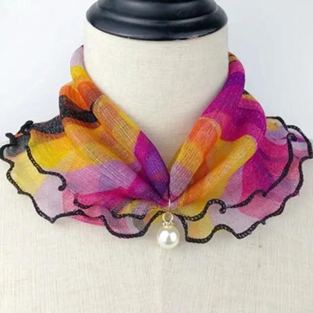 Neck Collars Fashion Scarves for Women And Girls Print Satin Silk Scarf Female Bandana Head Bib Scarfs For Ladies Stevvex