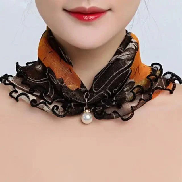 Neck Collars Fashion Scarves for Women And Girls Print Satin Silk Scarf Female Bandana Head Bib Scarfs For Ladies Stevvex