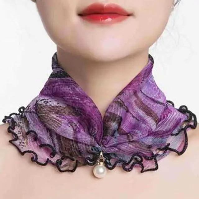 Neck Collars Fashion Scarves for Women And Girls Print Satin Silk Scarf Female Bandana Head Bib Scarfs For Ladies Stevvex
