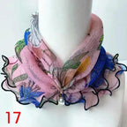 Neck Collars Fashion Scarves for Women And Girls Print Satin Silk Scarf Female Bandana Head Bib Scarfs For Ladies Stevvex