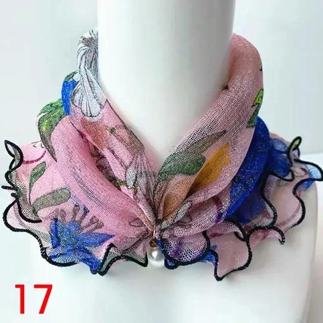 Neck Collars Fashion Scarves for Women And Girls Print Satin Silk Scarf Female Bandana Head Bib Scarfs For Ladies Stevvex