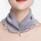 Neck Collars Fashion Scarves for Women And Girls Print Satin Silk Scarf Female Bandana Head Bib Scarfs For Ladies Stevvex