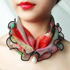 Neck Collars Fashion Scarves for Women And Girls Print Satin Silk Scarf Female Bandana Head Bib Scarfs For Ladies Stevvex