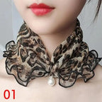 Neck Collars Fashion Scarves for Women And Girls Print Satin Silk Scarf Female Bandana Head Bib Scarfs For Ladies Stevvex