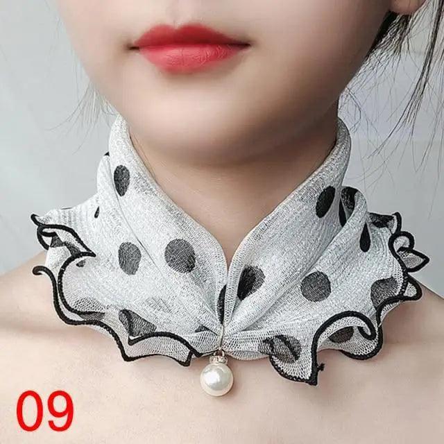 Neck Collars Fashion Scarves for Women And Girls Print Satin Silk Scarf Female Bandana Head Bib Scarfs For Ladies Stevvex