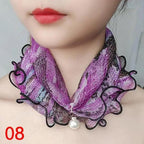 Neck Collars Fashion Scarves for Women And Girls Print Satin Silk Scarf Female Bandana Head Bib Scarfs For Ladies Stevvex