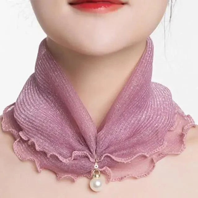 Neck Collars Fashion Scarves for Women And Girls Print Satin Silk Scarf Female Bandana Head Bib Scarfs For Ladies Stevvex