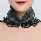 Neck Collars Fashion Scarves for Women And Girls Print Satin Silk Scarf Female Bandana Head Bib Scarfs For Ladies Stevvex