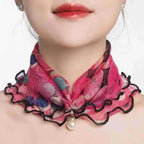 Neck Collars Fashion Scarves for Women And Girls Print Satin Silk Scarf Female Bandana Head Bib Scarfs For Ladies Stevvex